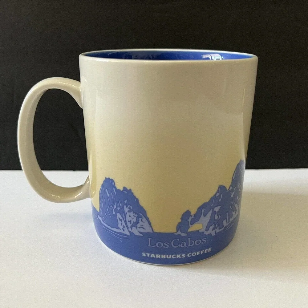 Starbucks Los Cabos Mexico Swordfish 16 oz Global Icon Collector Coffee Mug Cup